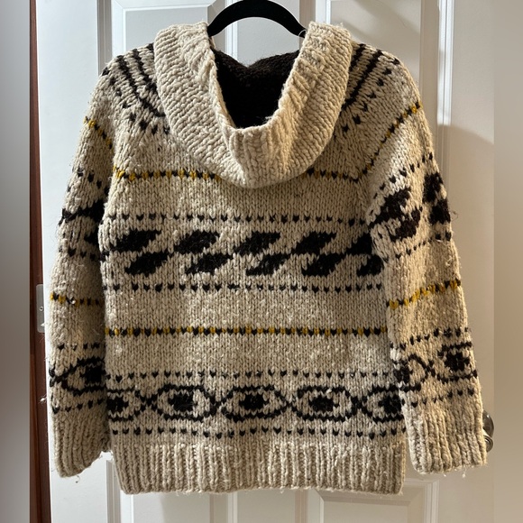 Vintage Ecuador Handmade Wool Sweater with Drawstring, Hood & Pockets 🇪🇨🐏 - Picture 2 of 5